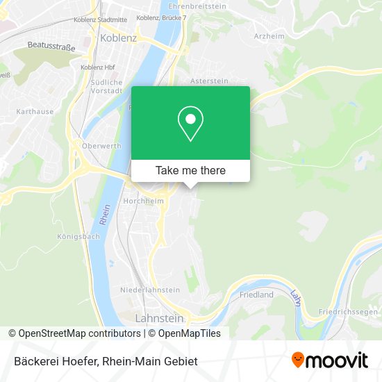 Карта Bäckerei Hoefer