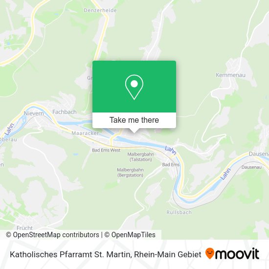 Карта Katholisches Pfarramt St. Martin