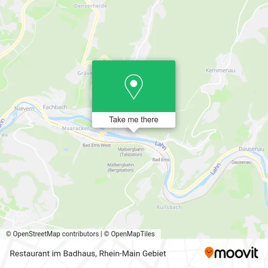 Карта Restaurant im Badhaus