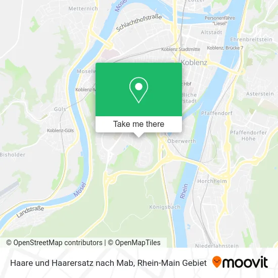Карта Haare und Haarersatz nach Mab