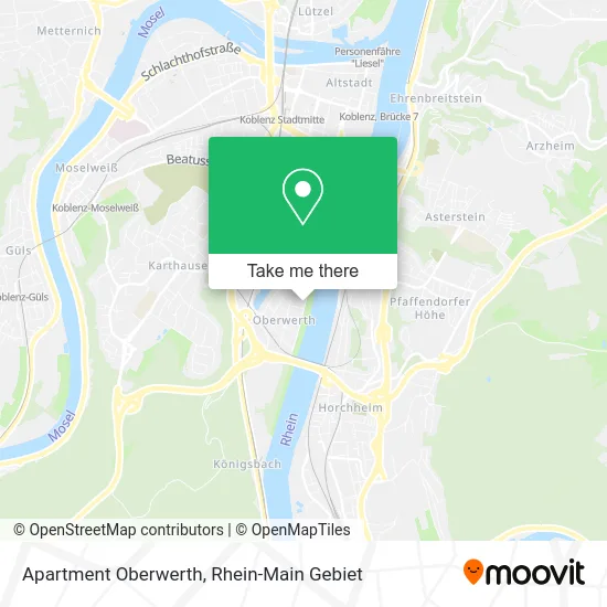 Карта Apartment Oberwerth