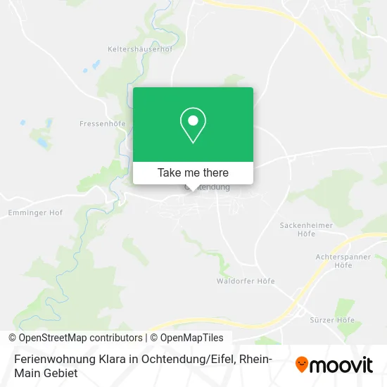 Карта Ferienwohnung Klara in Ochtendung / Eifel