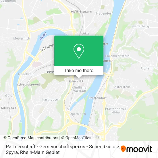 Карта Partnerschaft - Gemeinschaftspraxis - Schendzielorz, Spyra