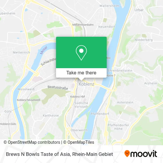 Карта Brews N Bowls Taste of Asia