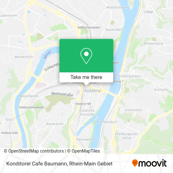 Карта Konditorei Cafe Baumann