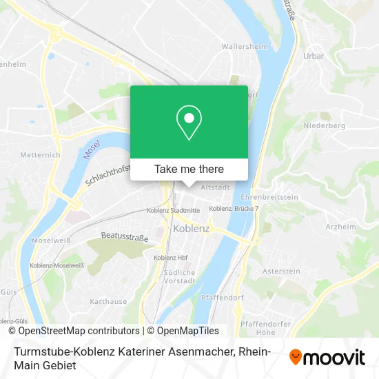 Карта Turmstube-Koblenz Kateriner Asenmacher
