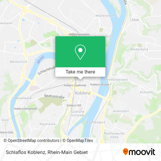 Карта Schlaflos Koblenz