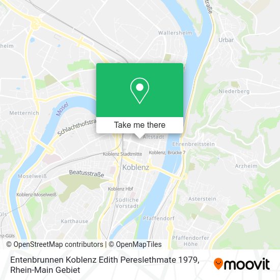 Карта Entenbrunnen Koblenz Edith Pereslethmate 1979