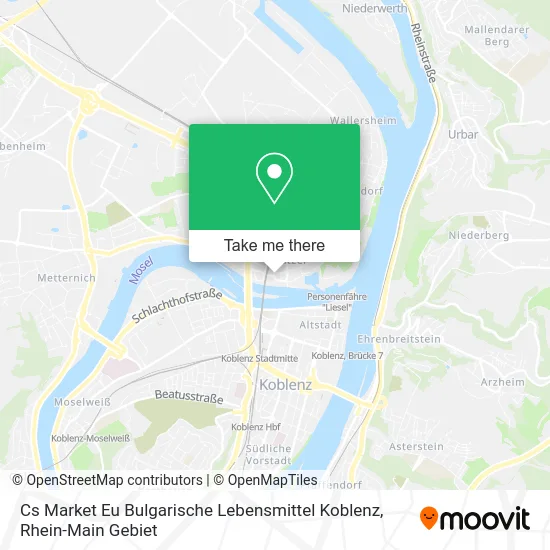 Карта Cs Market Eu Bulgarische Lebensmittel Koblenz