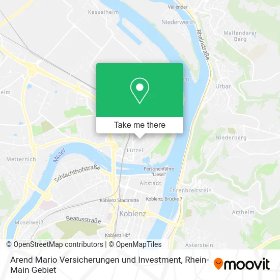 Карта Arend Mario Versicherungen und Investment
