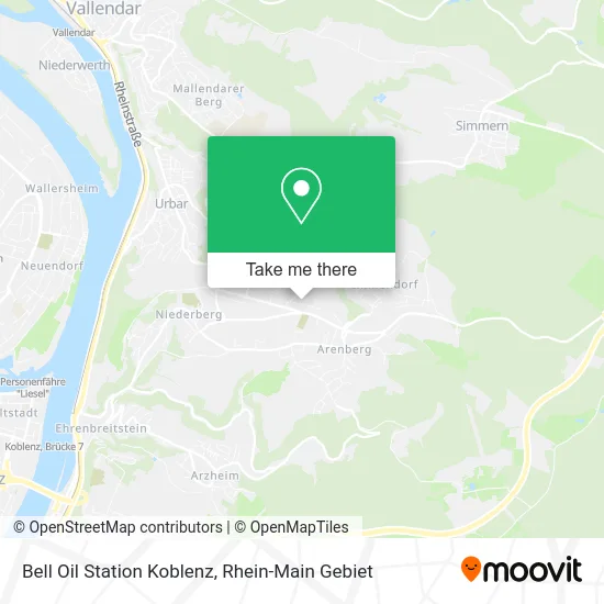 Карта Bell Oil Station Koblenz