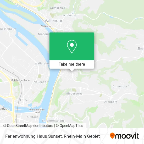 Карта Ferienwohnung Haus Sunset