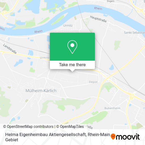 Карта Helma Eigenheimbau Aktiengesellschaft