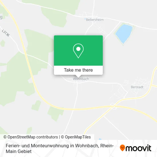 Карта Ferien- und Monteurwohnung in Wohnbach