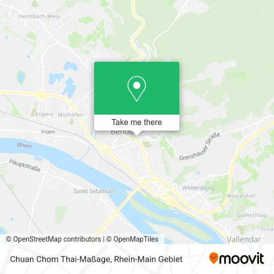 Карта Chuan Chom Thai-Maßage