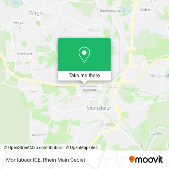 Карта Montabaur ICE