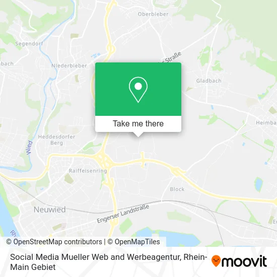 Карта Social Media Mueller Web and Werbeagentur