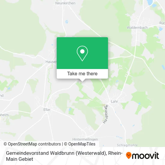 Карта Gemeindevorstand Waldbrunn (Westerwald)