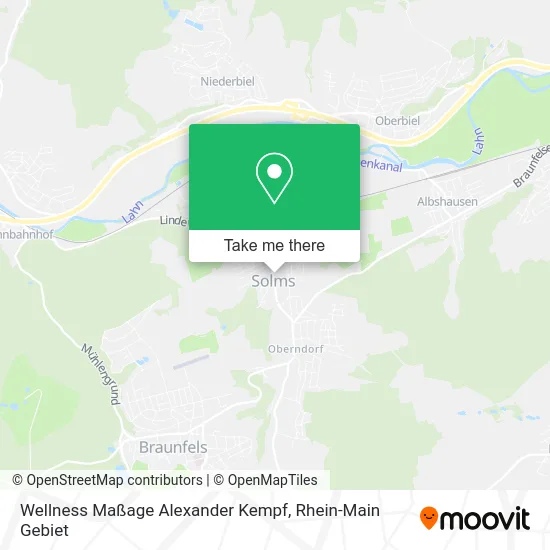 Карта Wellness Maßage Alexander Kempf