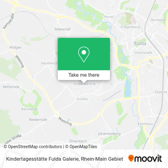 Карта Kindertagesstätte Fulda Galerie