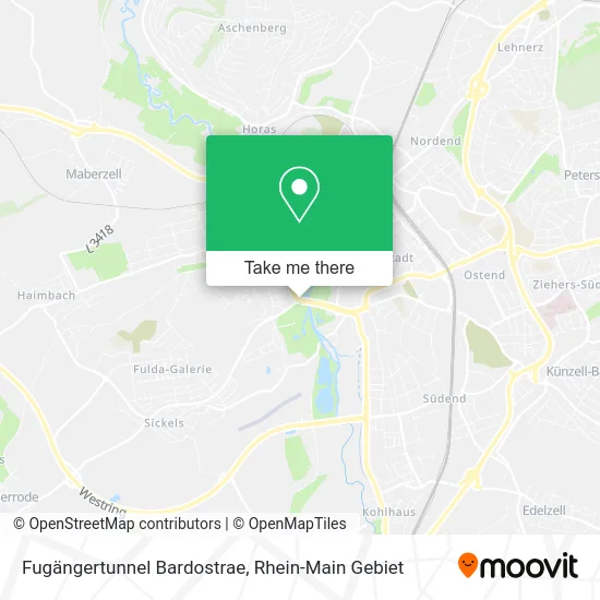 Карта Fugängertunnel Bardostrae