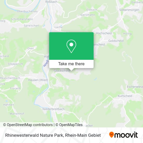 Карта Rhinewesterwald Nature Park