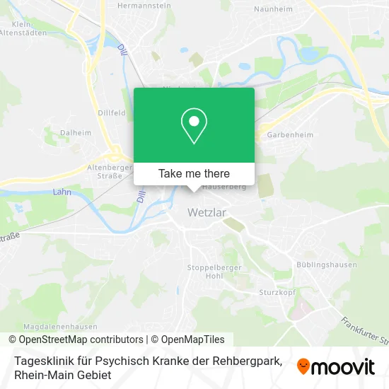 Карта Tagesklinik für Psychisch Kranke der Rehbergpark