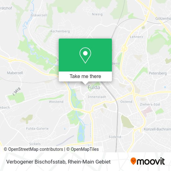 Карта Verbogener Bischofsstab