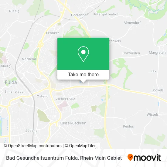 Карта Bad Gesundheitszentrum Fulda