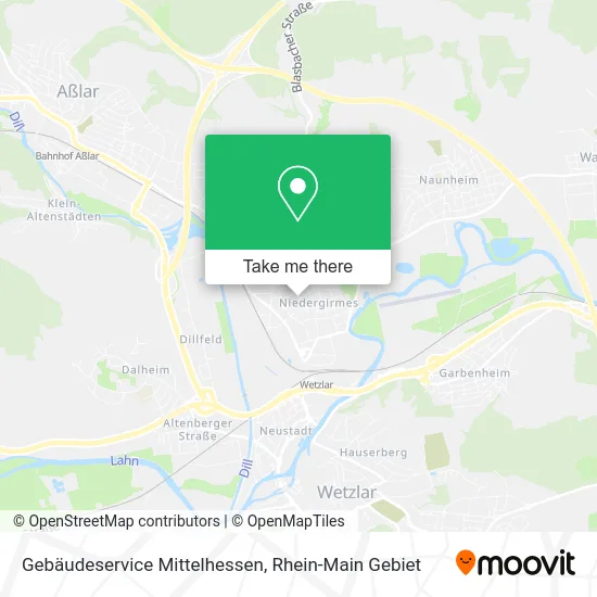 Карта Gebäudeservice Mittelhessen