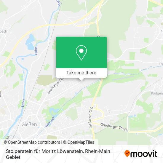 Карта Stolperstein für Moritz Löwenstein