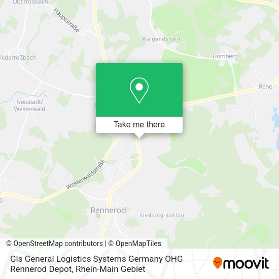 Карта Gls General Logistics Systems Germany OHG Rennerod Depot