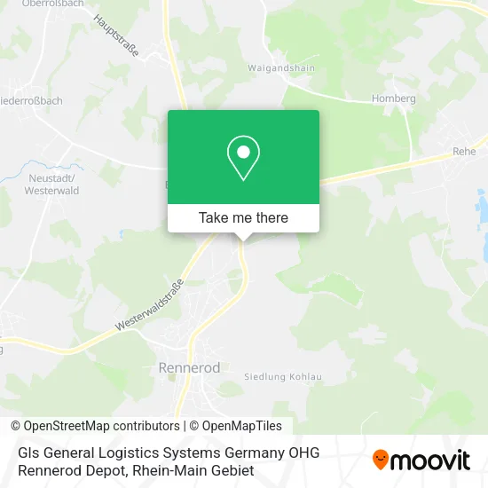 Gls General Logistics Systems Germany OHG Rennerod Depot map