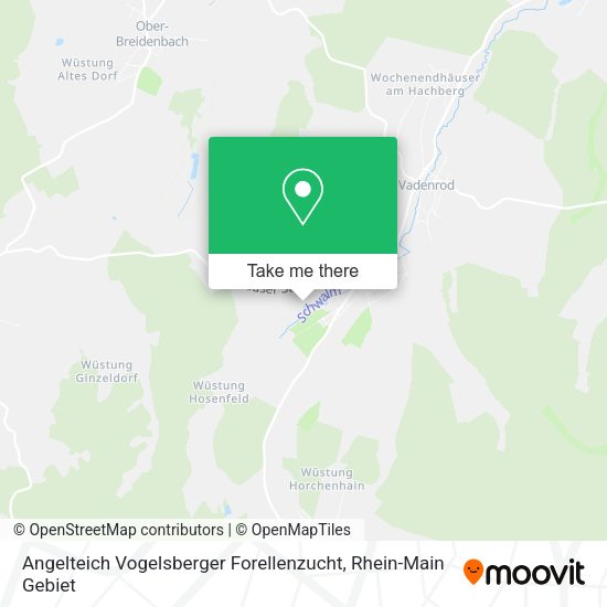 Карта Angelteich Vogelsberger Forellenzucht