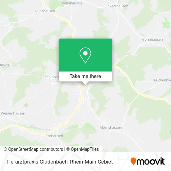 Карта Tierarztpraxis Gladenbach