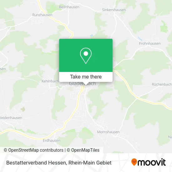 Карта Bestatterverband Hessen