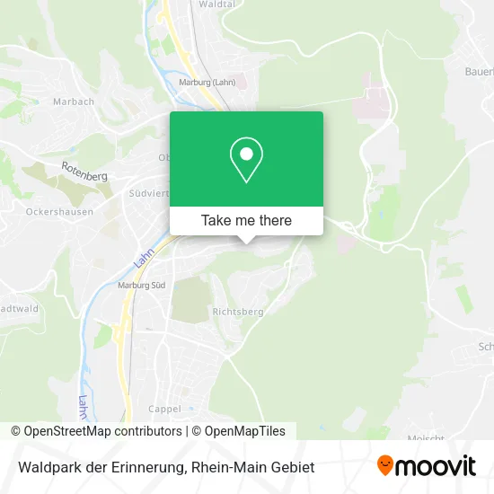 Карта Waldpark der Erinnerung
