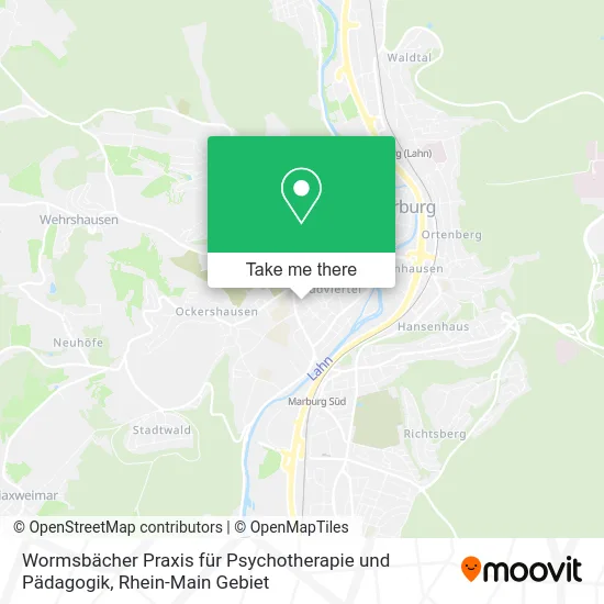 Карта Wormsbächer Praxis für Psychotherapie und Pädagogik