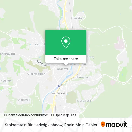 Карта Stolperstein für Hedwig Jahnow