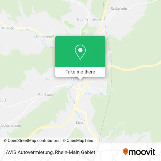 Карта AVIS Autovermietung