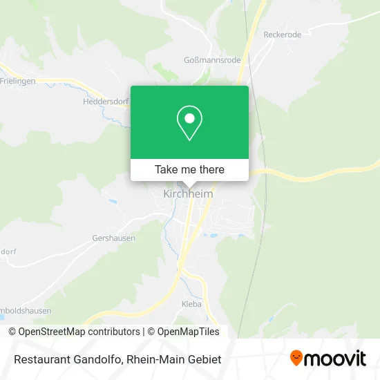 Карта Restaurant Gandolfo
