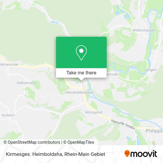 Карта Kirmesges. Heimboldsha