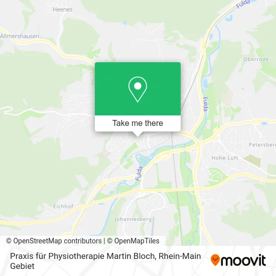 Карта Praxis für Physiotherapie Martin Bloch
