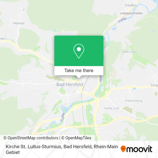 Карта Kirche St. Lullus-Sturmius, Bad Hersfeld