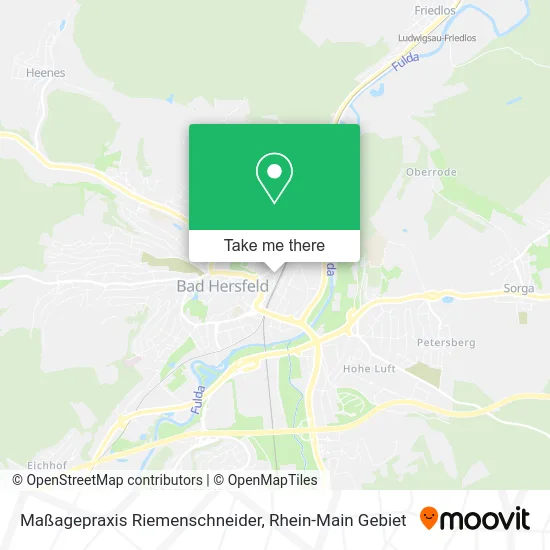 Карта Maßagepraxis Riemenschneider