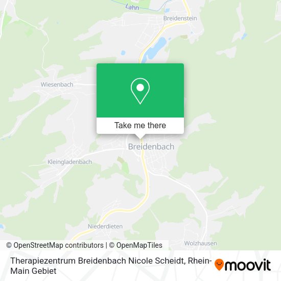 Карта Therapiezentrum Breidenbach Nicole Scheidt