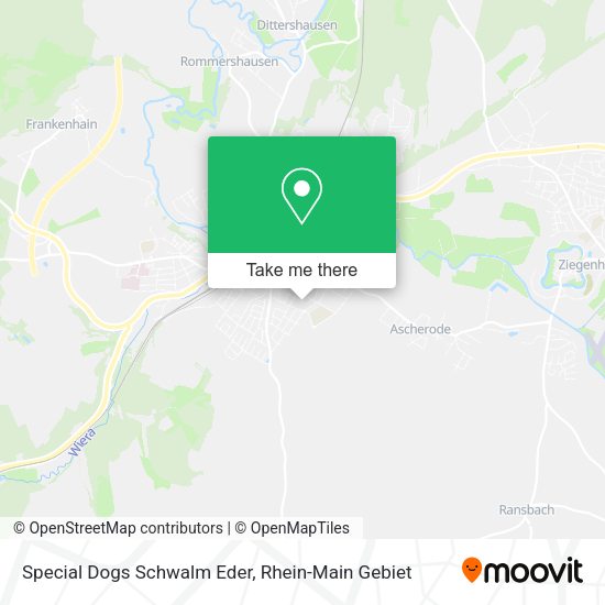 Карта Special Dogs Schwalm Eder