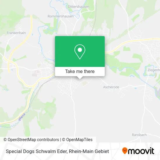 Карта Special Dogs Schwalm Eder