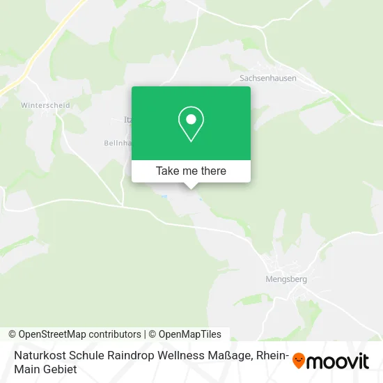Карта Naturkost Schule Raindrop Wellness Maßage