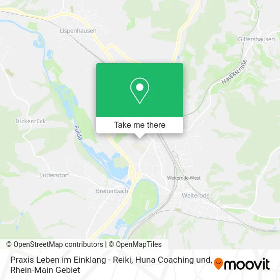 Карта Praxis Leben im Einklang - Reiki, Huna Coaching und